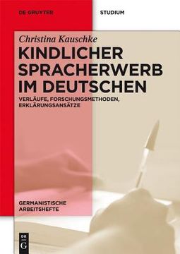 portada Kindlicher Spracherwerb Im Deutschen: Verläufe, Forschungsmethoden, Erklärungsansätze (in German)
