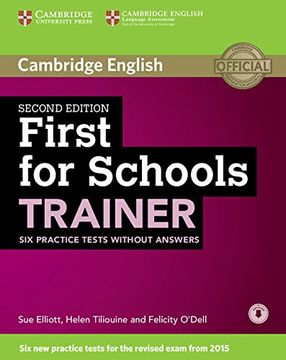 portada First for Schools Trainer Six Practice Tests Without Answers with Audio