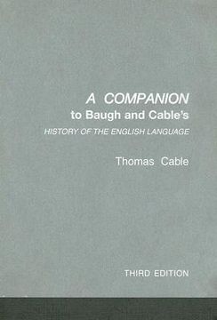 portada a companion to baugh and cable's history of the english language (en Inglés)