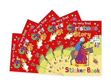 portada Christmas Story Sticker Book: Pack of 5 (my Very First Sticker Books) (in English)