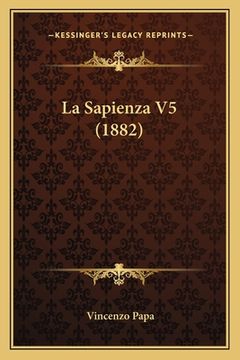 portada La Sapienza V5 (1882) (en Italiano)