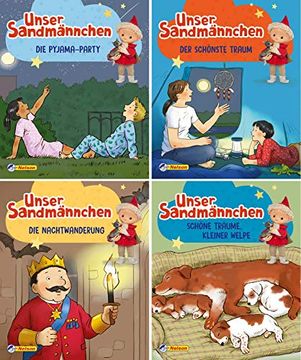 portada Nelson Mini-Bücher: 4er Unser Sandmännchen: Gute-Nacht-Geschichten 5-8 (en Alemán)