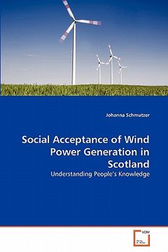 portada social acceptance of wind power generation in scotland (en Inglés)