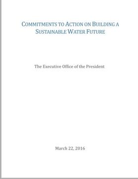 portada Commitments to Action on Building a Sustainable Water Future