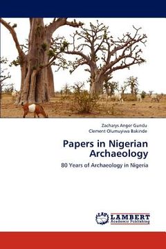 portada papers in nigerian archaeology (en Inglés)