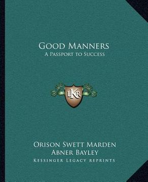 portada good manners: a passport to success (en Inglés)