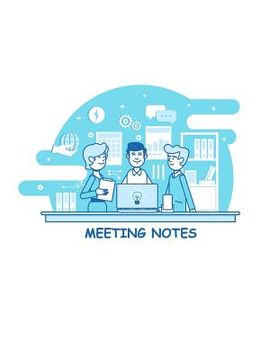 portada Meeting Notes: For project and task organization Sections include attendees, notes, and action items