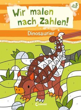 portada Wir Malen Nach Zahlen! - Dinosaurier (en Alemán)