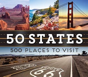 portada 50 States 500 Places to Visit (en Inglés)