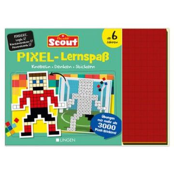 portada Scout: Pixel-Lernspaß: Knobeln, Denken, Stickern