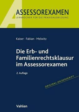 portada Die Erb- und Familienrechtsklausur im Assessorexamen (in German)