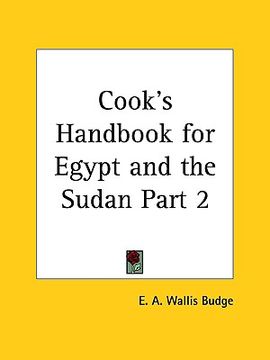 portada cook's handbook for egypt and the sudan part 1 (en Inglés)