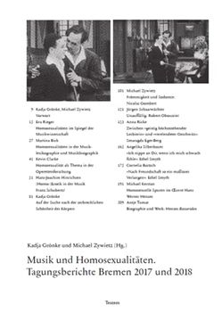portada Musik und Homosexualitäten.  Tagungsberichte Bremen 2017 und 2018