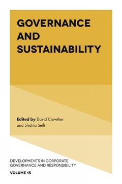 portada Governance and Sustainability (Developments in Corporate Governance and Responsibility, 15) (en Inglés)