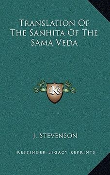 portada translation of the sanhita of the sama veda (en Inglés)