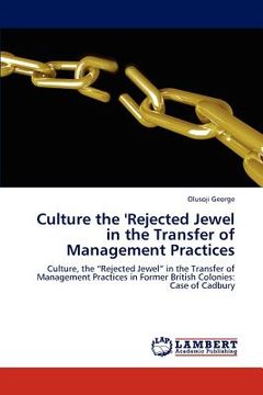 portada culture the 'rejected jewel in the transfer of management practices (en Inglés)