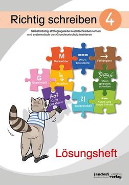 portada Richtig Schreiben 4 (Lösungsheft): Selbstständig Strategiegeleitet Rechtschreiben Lernen und Systematisch den Grundwortschatz Trainieren.