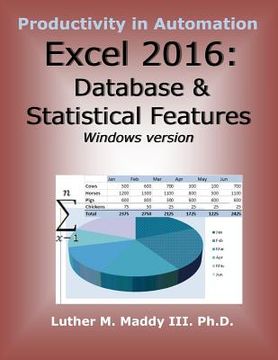 portada Excel 2016: Database and Statistical Features