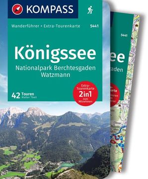 portada Kompass Wanderführer Königssee, Nationalpark Berchtesgaden, Watzmann, 42 Touren: Mit Extra-Tourenkarte, Gpx-Daten zum Download (in German)