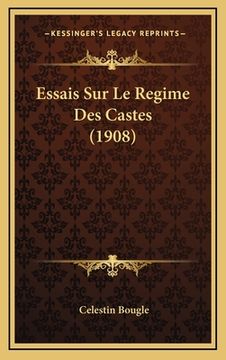 portada Essais Sur Le Regime Des Castes (1908) (en Francés)