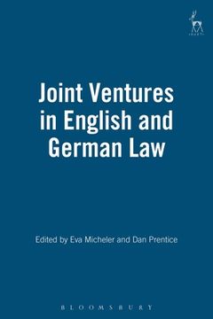 portada Joint Ventures in English and German Law (en Inglés)