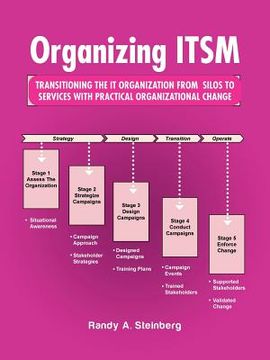 portada Organizing ITSM: Transitioning the It Organization from Silos to Services with Practical Organizational Change (en Inglés)