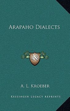 portada arapaho dialects (en Inglés)