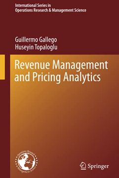 portada Revenue Management and Pricing Analytics: 279 (International Series in Operations Research & Management Science) 