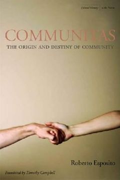 portada Communitas: The Origin and Destiny of Community (Cultural Memory in the Present) 