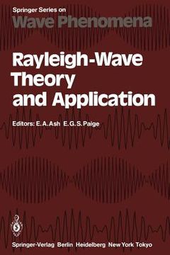portada rayleigh-wave theory and application: proceedings of an international symposium organised by the rank prize funds at the royal institution, london, 15 (en Inglés)