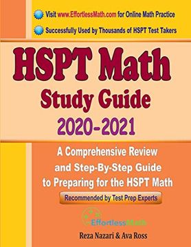 portada Hspt Math Study Guide 2020 - 2021: A Comprehensive Review and Step-By-Step Guide to Preparing for the Hspt Math (in English)