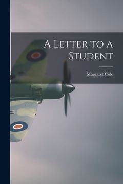 portada A Letter to a Student (in English)
