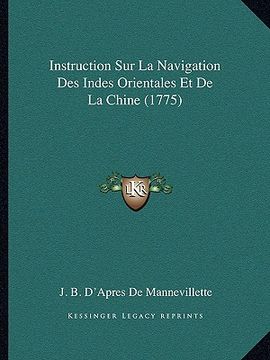 portada instruction sur la navigation des indes orientales et de la chine (1775) (in English)