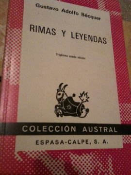 portada Rimas Y Declaraciones Poéticas (colección Austral) (spanish Edition) (in Spanish)