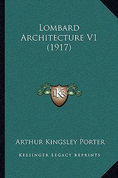 portada lombard architecture v1 (1917) (en Inglés)