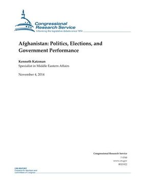 portada Afghanistan: Politics, Elections, and Government Performance (CRS Reports)