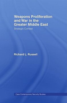 portada weapons proliferation and war in the greater middle east: strategic contest (en Inglés)