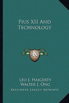 portada pius xii and technology (en Inglés)