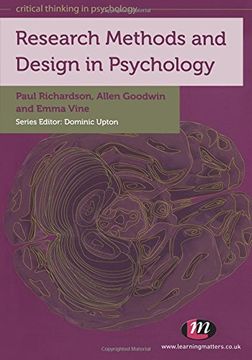 portada Research Methods and Design in Psychology (Critical Thinking in Psychology Series) (in English)