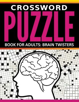 portada Crossword Puzzle Book for Adults: Brain Twisters (en Inglés)