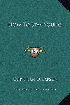 portada how to stay young (in English)