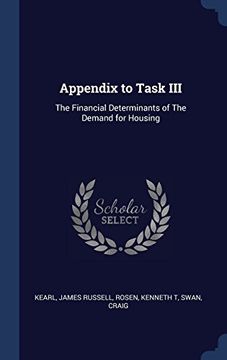 portada Appendix to Task III: The Financial Determinants of The Demand for Housing