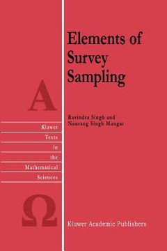 portada elements of survey sampling