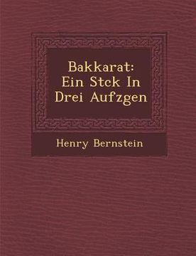 portada Bakkarat: Ein St Ck in Drei Aufz Gen (in German)