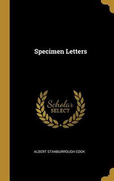 portada Specimen Letters (in English)