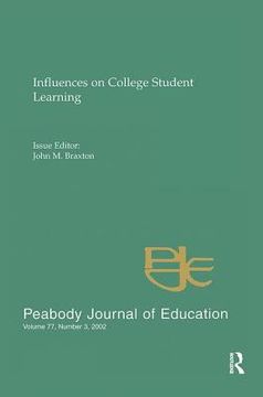 portada Influences on College Student Learning: Special Issue of Peabody Journal of Education (en Inglés)