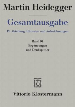 portada Erganzungen Und Denksplitter: IV. Abteilung: Hinweise Und Aufzeichnungen (in German)
