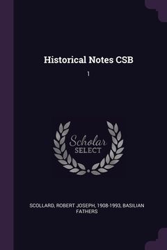 portada Historical Notes CSB: 1
