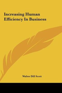 portada increasing human efficiency in business (en Inglés)