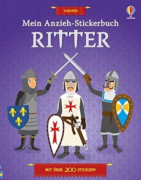 portada Mein Anzieh-Stickerbuch: Ritter (en Alemán)